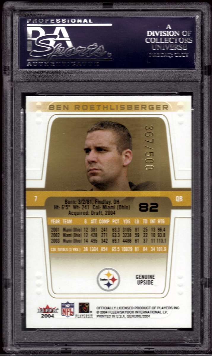 Ben Roethlisberger 2014 Card#37 Values - MAVIN